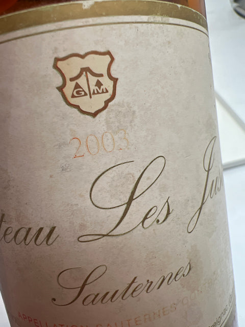Sauternes Château Les Justices 2005 dessert wine
