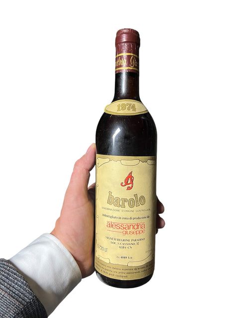 Barolo 1974 Alessandria Giuseppe