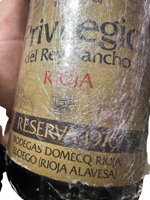 Rioja Privilegio Del Rey Sancho 1976
