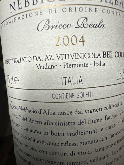 Nebbiolo d'Alba Bel Colle 2004