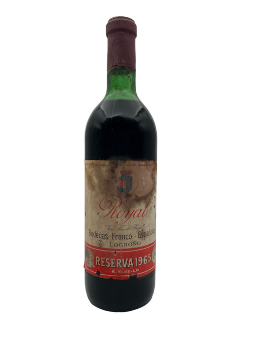 Rioja Royal 1965 Bodegas Franco - bad label