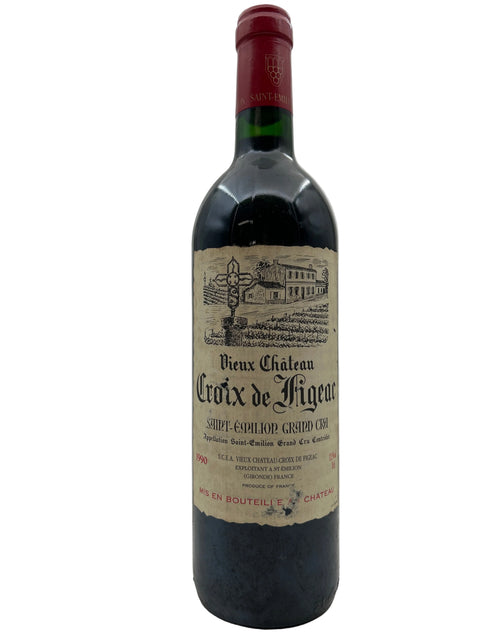 Saint Émilion Grand Cru Vieux Château Croix de Figeac 1990