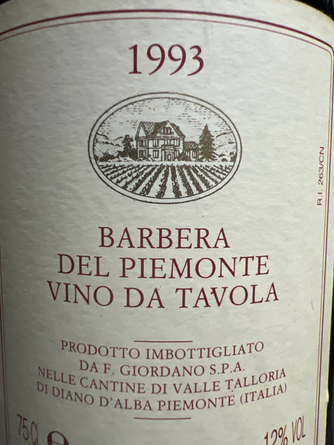 Giordano Barbera del Piemonte 1993