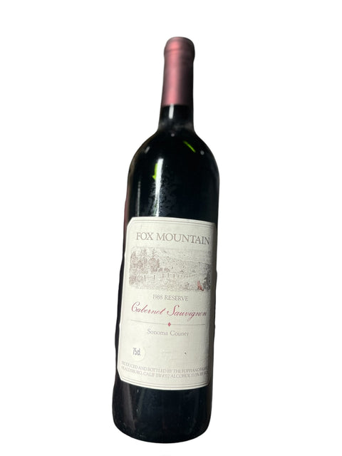 Fox Moutain 1988 Reserve Cabernet Sauvignon