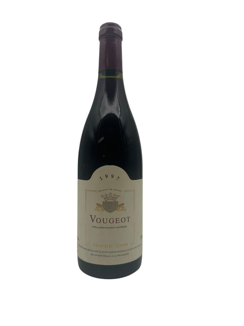Flaske af Vougeot Chauffray-Chopin 1997 rødvin fra Bourgogne