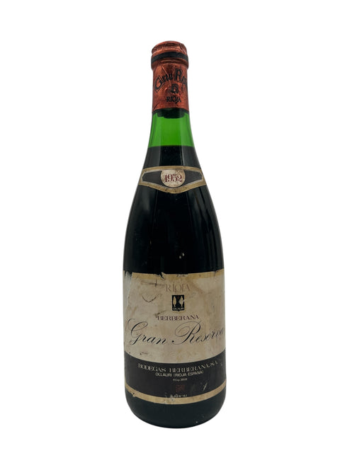 Flaske af Gran Reserva Berberana årgang 1952