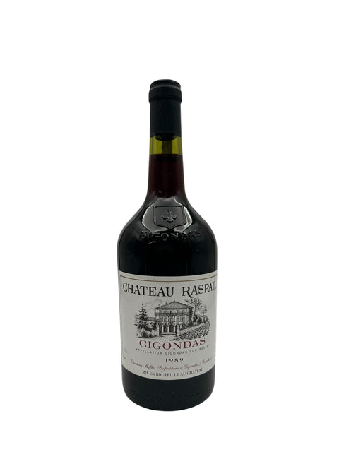 Flaske af Gigondas Chateau Raspail 1989 rødvin