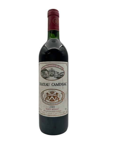 Flaske af Chateau Camensac 1989 rødvin fra Haut-Médoc