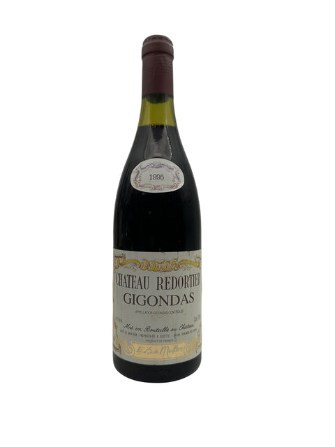 Flaske af Gigondas Chateau Redortier 1995 rødvin