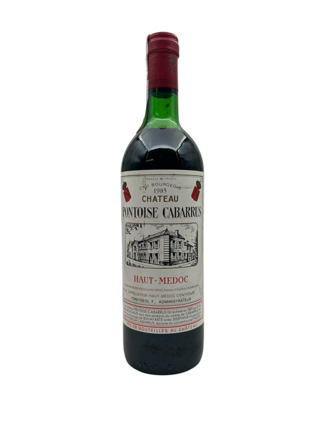 Flaske af Pontoise Cabarrus Château 1985 rødvin fra Haut-Médoc