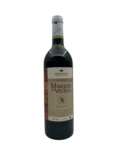Flaske af Marques de Velilla 2018 fra Ribera del Duero