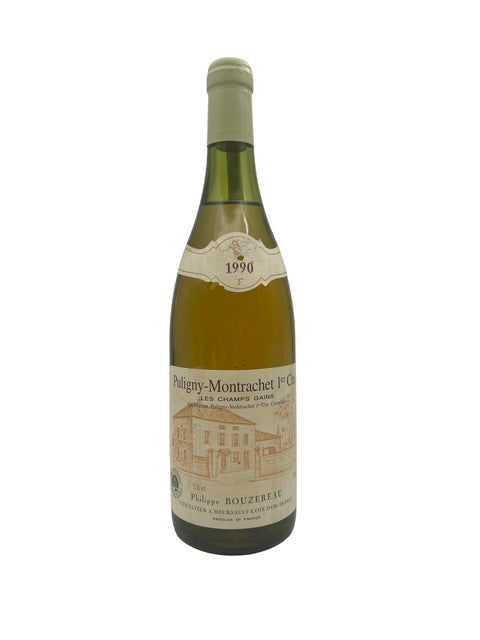 Flaske af Puligny-Montrachet Philippe Bouzereau 1990
