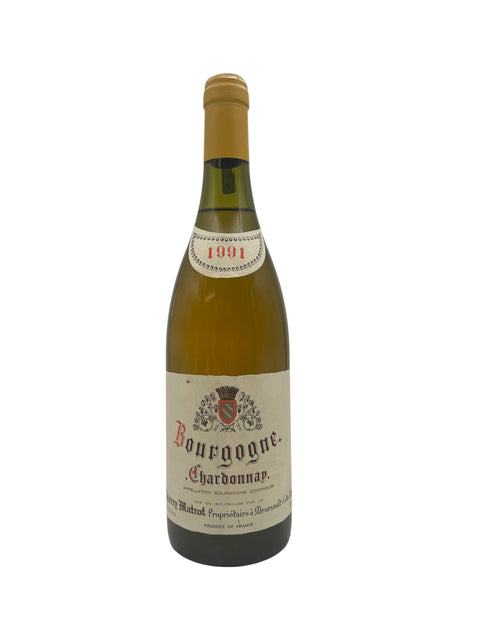 Flaske af Bourgogne Chardonnay Pierre Matrot 1991