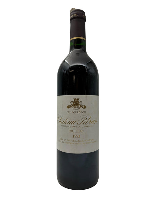 Flaske af Chateau Siran 1993 rødvin fra Pauillac