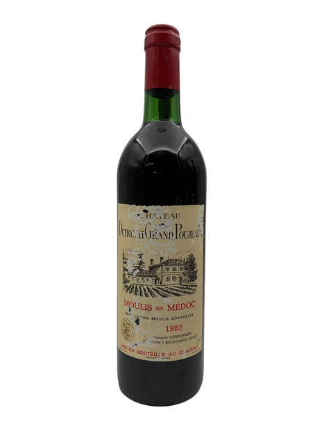 Flaske af Moulis en Médoc Château Dutruch Grand Poujeaux 1982 rødvin