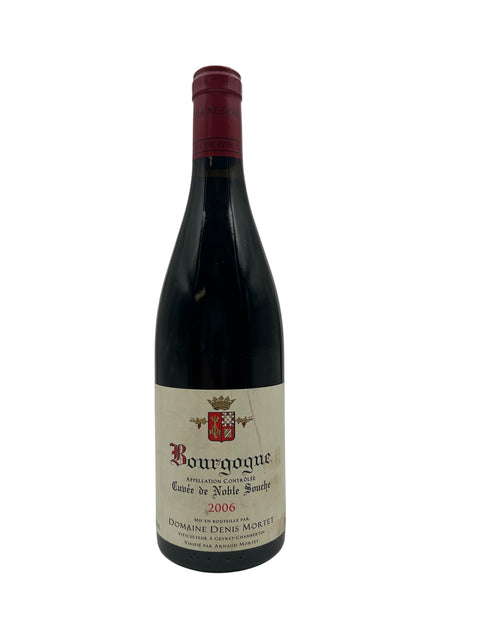 Flaske af Cuvée de Noble Souche 2006 rødvin fra Domaine Denis Mortet
