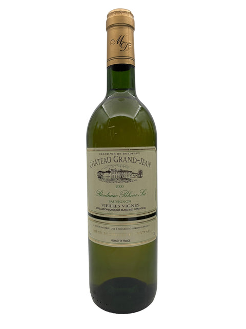 Flaske af Bordeaux Blanc Château Grand-Jean årgang 2000