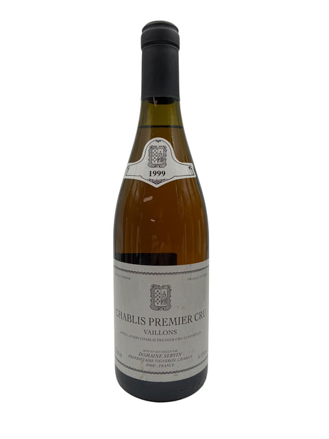 Flaske af Chablis Premier Cru Vaillons 1999 fra Domaine Servin