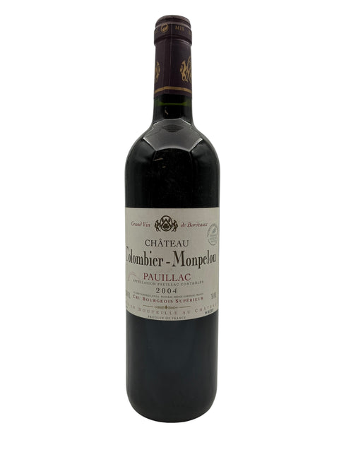 Flaske af Pauillac Château Colombier-Monpelou 2004 rødvin