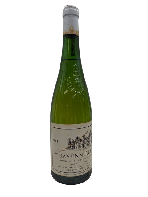Flaske Savennieres Domaine du Closel 1982 hvidvin