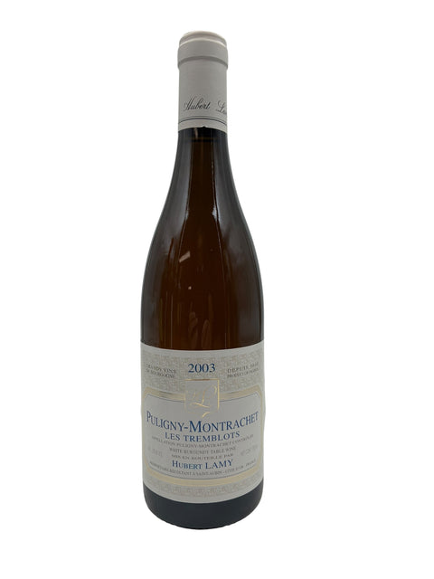 Flaske af hvidvin Puligny-Montrachet Hubert Lamy 2003