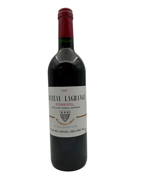 Flaske af Pomerol Chateau Lagrange 1996 rødvin