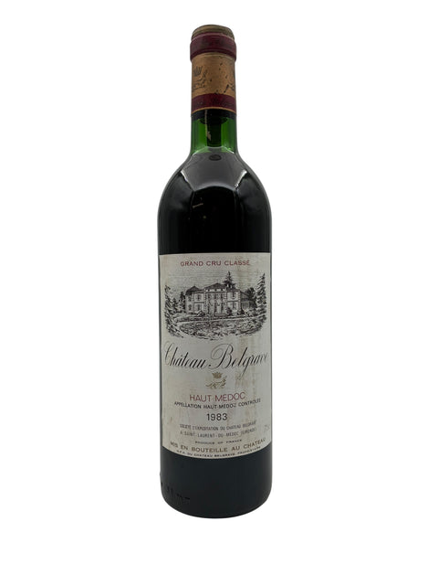 Flaske af Château Belgrave 1983 rødvin fra Haut-Médoc