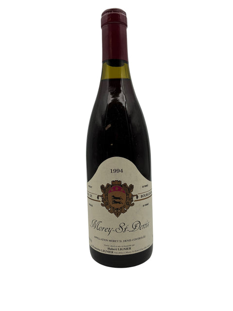 Flaske af Morey-St-Denis rødvin fra Hubert Lignier årgang 1994