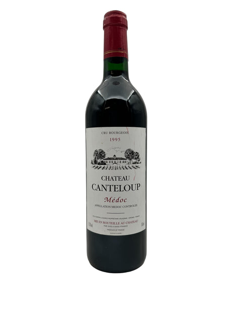 Flaske af Château Canteloup 1995 rødvin fra Médoc
