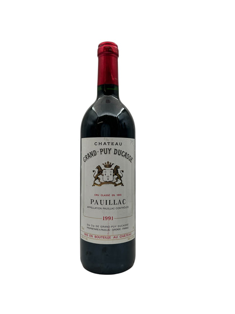 Flaske af Grand-Puy Ducasse Pauillac 1991 rødvin