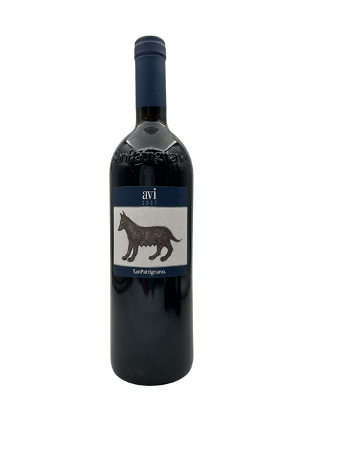 Flaske af Avi SanPatrignano 2007 rødvin