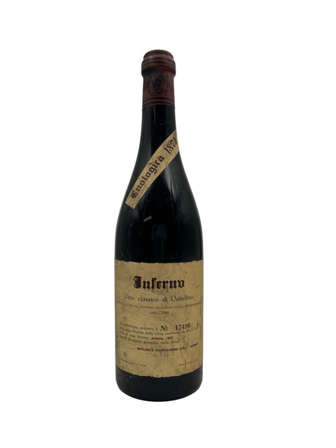 Flaske af Inferno Enologica Valtellinese 1973 rødvin