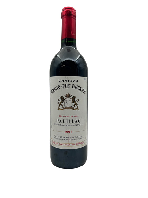 Flaske Pauillac Chateau Grand-Puy Ducasse 1991