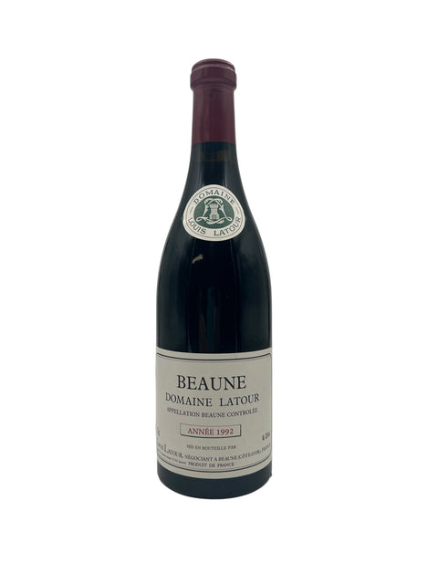 Flaske af Beaune Domaine Latour 1992 rødvin