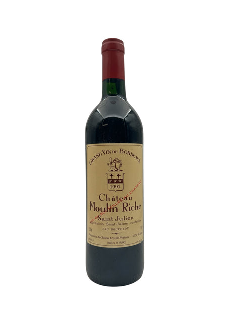 Château Moulin Riche 1991 flaske