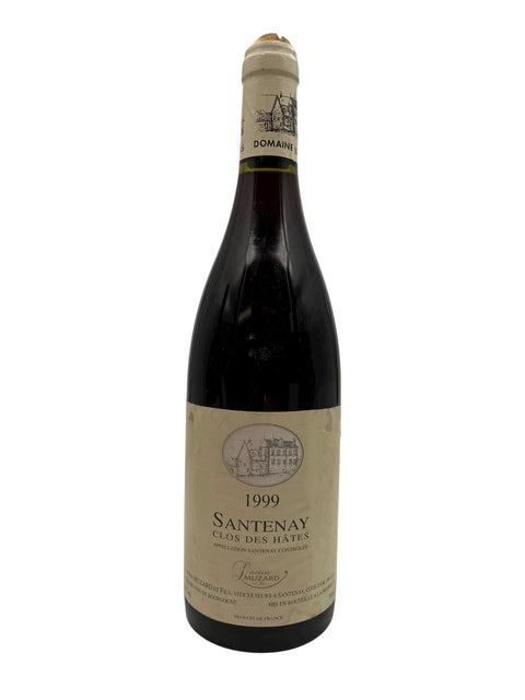 Flaske af Santenay Lucien Muzard 1999 rødvin