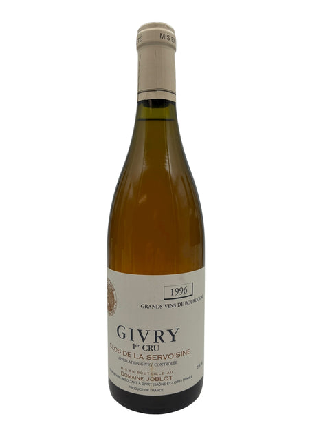 Flaske af Givry Domaine Joblot 1996 hvidvin