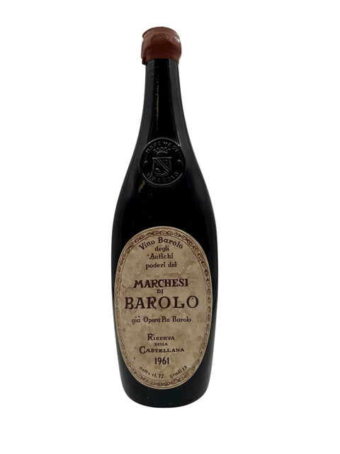 Flaske af Barolo Marchesi di Barolo 1961 rødvin
