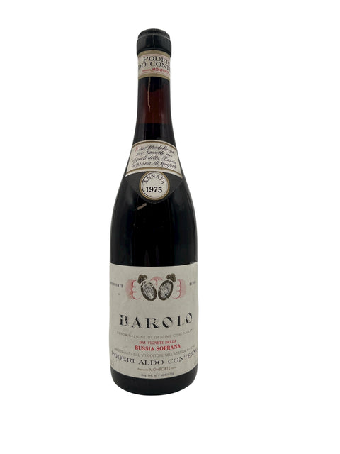 Flaske af Barolo Poderi Aldo Conterno 1975 rødvin