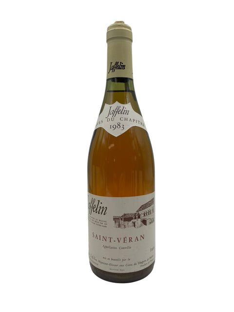 Flaske af Saint-Véran Jaffelin 1983 hvidvin