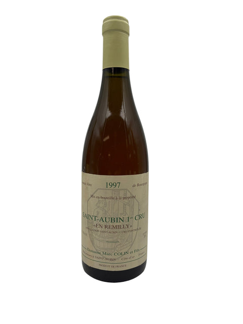 Flaske af Saint-Aubin Domaine Marc Colin 1997 hvidvin