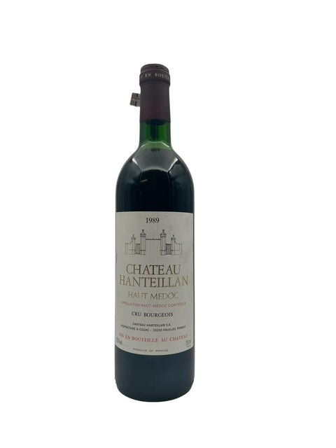 Flaske af Chateau Hanteillan 1989 rødvin fra Haut-Médoc