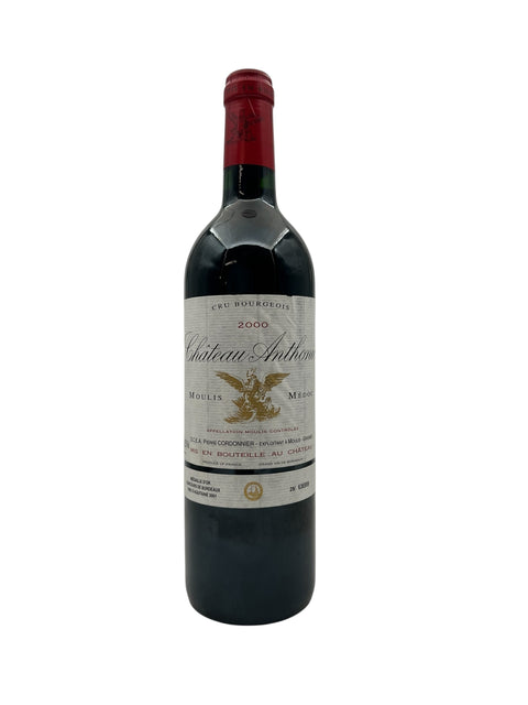 Flaske af Château Anthonic 2000 rødvin fra Moulis-en-Médoc