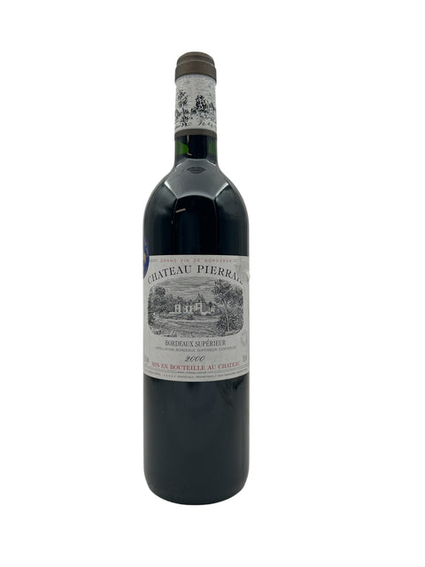 Flaske af Chateau Pierranne 2000 Bordeaux Supérieur rødvin
