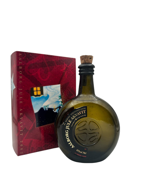 Aalborg Jule Akvavit flaske med gaveæske