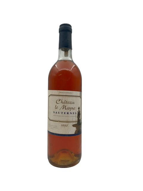 Flaske af Sauternes Château le Mayne 1990 dessertvin