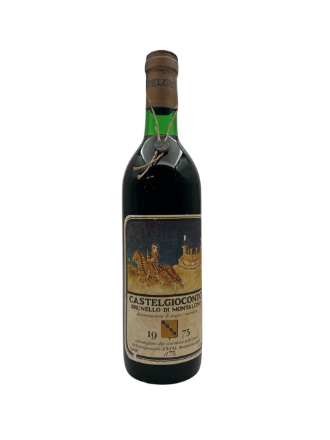 Flaske af Brunello di Montalcino Castelgiocondo 1975