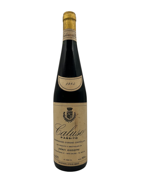Flaske af Caluso Passito Gnavi Giuseppe 1985 dessertvin