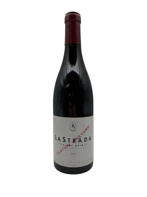 Flaske af La Strada Fromm 2001 rødvin fra Marlborough