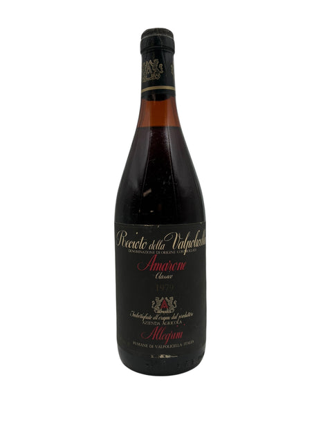 Amarone Allegrini 1979 flaske